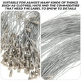 thumbnail image 3 of BESTYASH 200Pcs Tag Strings Silver Fasteners for Clothing Tags Use, 3 of 6