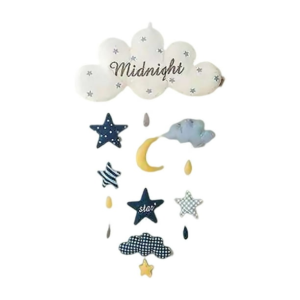 Móvil de techo para habitación infantil, hecho a mano, juguete colgante, regalo para baby shower, habitación de niños Estrella Lunar