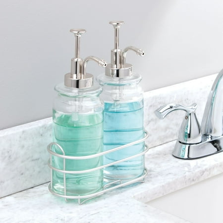 Better Homes & Gardens Glass Double Soap & Lotion Dispenser Pump Set, 3 Piece