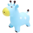 thumbnail image 3 of FUTUREORYY 1Set Inflatable Jumping Horse SkyBlue Pvc Kids Riding Toy For Outdoor Play 58x20x10in, 3 of 6