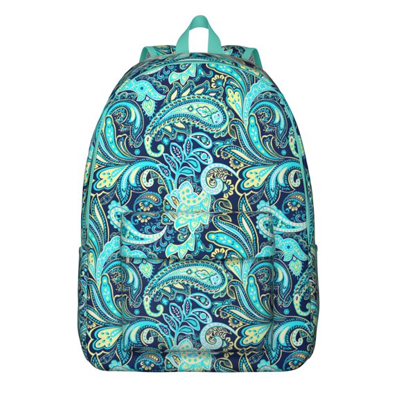 Boho Chic Everyday Backpack for Women, Waterproof Travel Daypack with Front and Side Pockets, Stylish and Practical