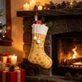 thumbnail image 6 of JeashCHAT 18inch Christmas Stockings, Glitter Sequin Snowflake Christmas Stockings with White Super Soft Plush Cuff and Bow for Xmas Tree Fireplace Family Holiday Decor Gifts, 6 of 6