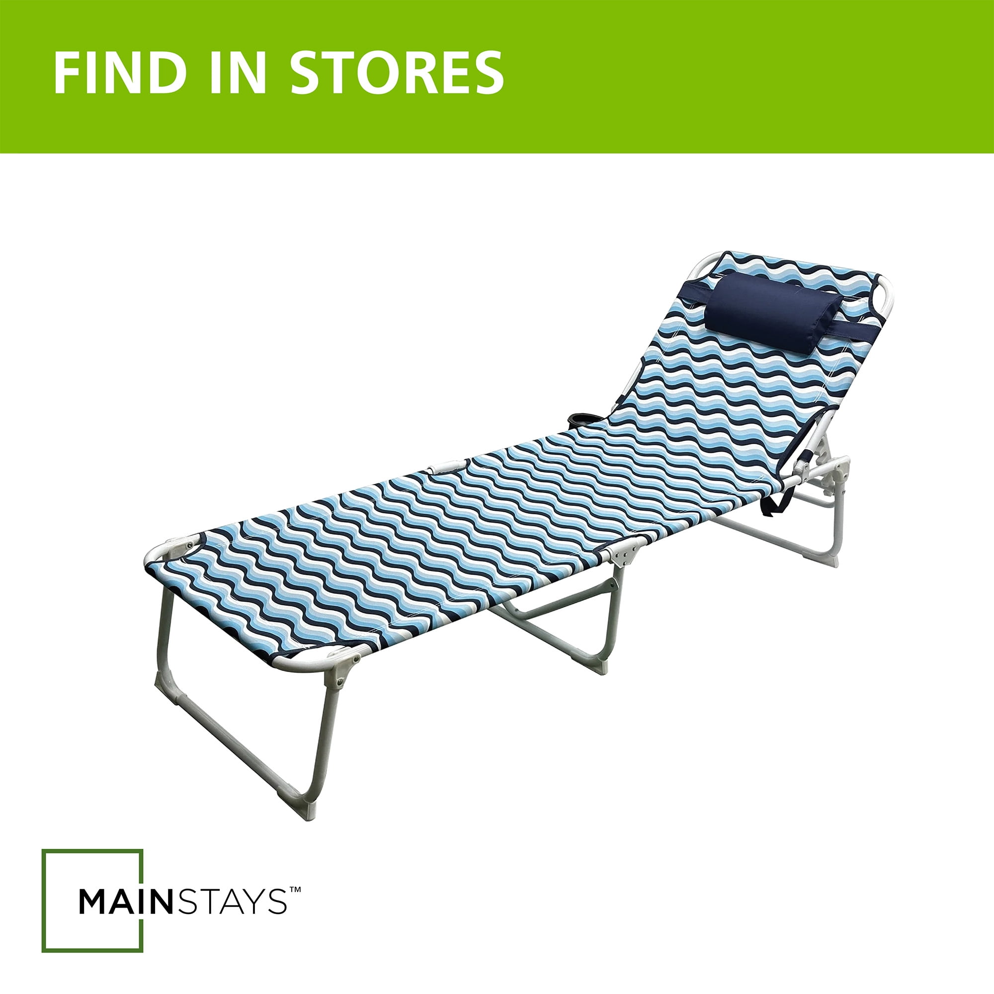 Mainstays Oversize Backpack Fabric Lounger, Blue Wave