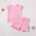 thumbnail image 2 of Girls' Summer Children's Summer Baby Girls' Sleeveless Shorts Two Set To Wear With Children's Clothes, 2 of 9