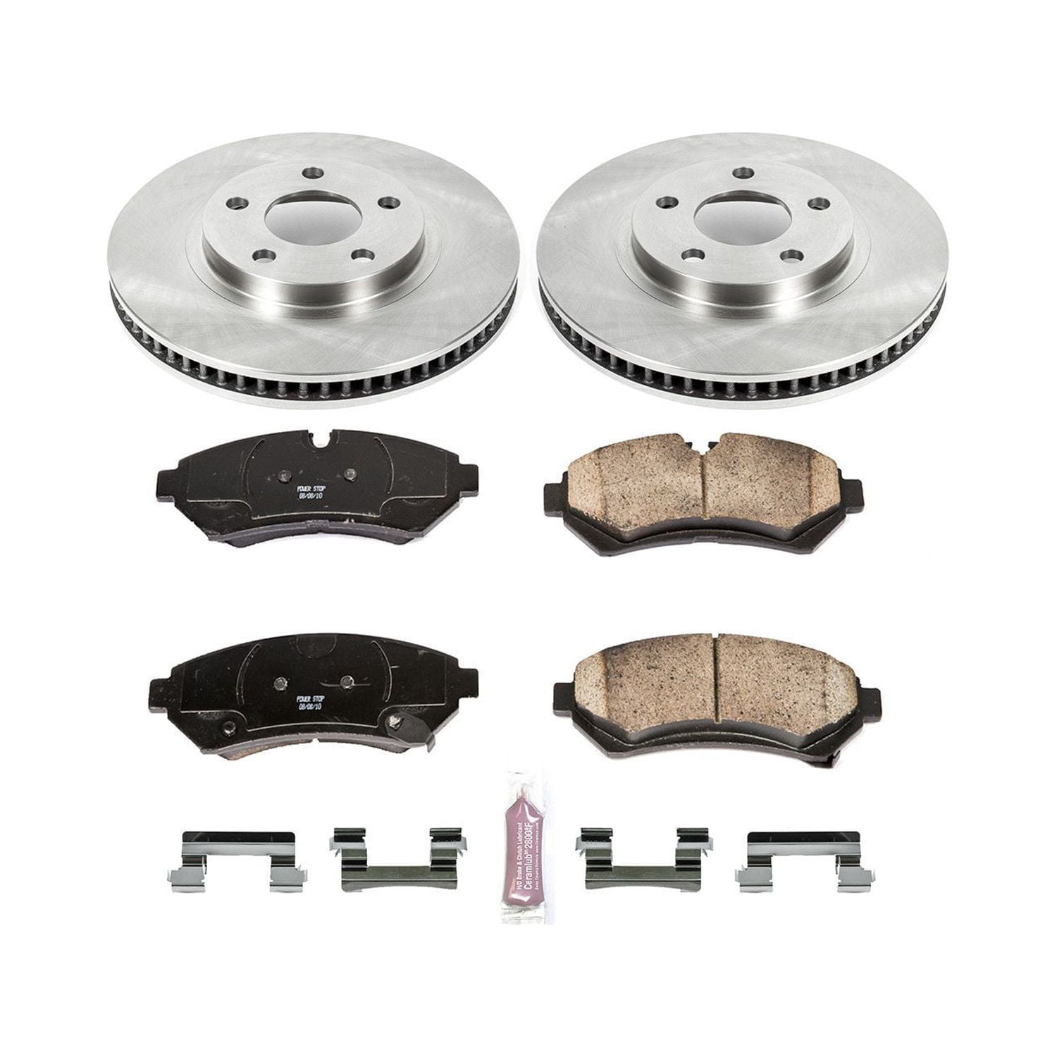 Power Stop Front Stock Replacement Brake Pad and Rotor Kit KOE1549