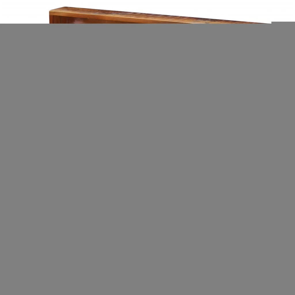Kepooman Vintage Solid Reclaimed Wood Laptop Desk with 2 Drawers & Shelves for Home Office, Multi-color Kepooman Vintage Solid Reclaimed Wood Laptop Desk with 2 Drawers & Shelves for Home Office, Multi-color