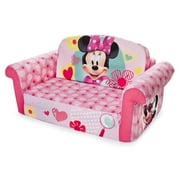 Marshmallow Furniture 2 in 1 Sleeper Kids Couch, Minnie Mouse (2 Pack)