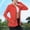 Red, variant on Wovilon Women's Lightweight Sun Protection Jacket with Stand Collar and Thumb Holes, Relaxed Fit Zip-Up Long Sleeve Athletic Top for Summer Running and Outdoor Activities