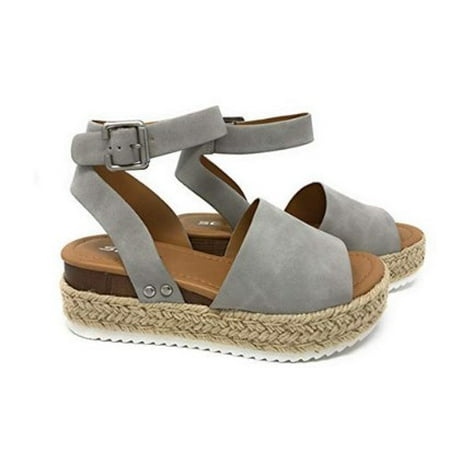 Platform Wedge Sandals For Women Fashion Sandals For Women 2024 With Arch Support Orthopedic Sandals Cute Comfortable Open Toe Espadrilles Wedge Sandals Ankle Strap Slip On Shoes Strappy Sandals