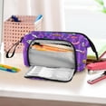 thumbnail image 6 of Nylon Fish Mouth Pencil Case with Large Capacity Zipper Pencil Pouch Halloween-themed Cartoon Style Pencil Bag Organizers, 6 of 7