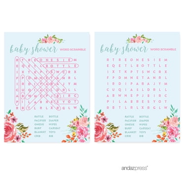 Celebrity Name Game Paris Bonjour Bebe Girl Baby Shower Game Pack Walmart Com