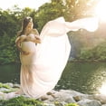 thumbnail image 2 of asdoklhq Maternity Dresses for Women,Women Pregnants Photography Props Off Shoulder Sleeveless Maternity Solid Dress, 2 of 2