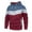 Red, variant on BADHUB Men's Novelty Color Block Hoodies Pullover Drawstring Fleece Hoodie Long Sleeve Casual Sweatshirt with Pocket on Clearance Blue,M