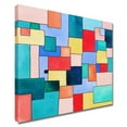 thumbnail image 3 of 35"x35" Curacao by Evan Stuart Marshall - Wall Art Print on Canvas Fabric Blue, 3 of 5