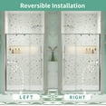 thumbnail image 2 of 56-60" W x 71" H Piovt Swing Glass Shower Door,Pivot Frame Sliding Shower Door with 1/4"(6mm) Clear SGCC Tempered Glass,Matte Black Finish Shower Doors,Reversible Installation, 2 of 14