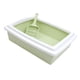 thumbnail image 1 of Caja de arena para gatos Yinane orinal rectangular duradero antisalpicaduras fácil de limpiar con inodoro para gatitos fruta verde, 1 of 8