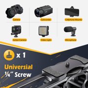 Zeadio Handheld Camera Stabilizer Rig Cage with Top Handle, Compatible with DSLR Cameras & Camcorders