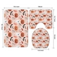 thumbnail image 3 of Halloween Ghosts and Pumpkins Pattern Bathroom Rugs Sets 3 Piece,Toilet Cover Set,Absorbent Non Slip Bathroom Mats Sets with U-Shaped Contour Rug Toilet Rug Set, 3 of 5