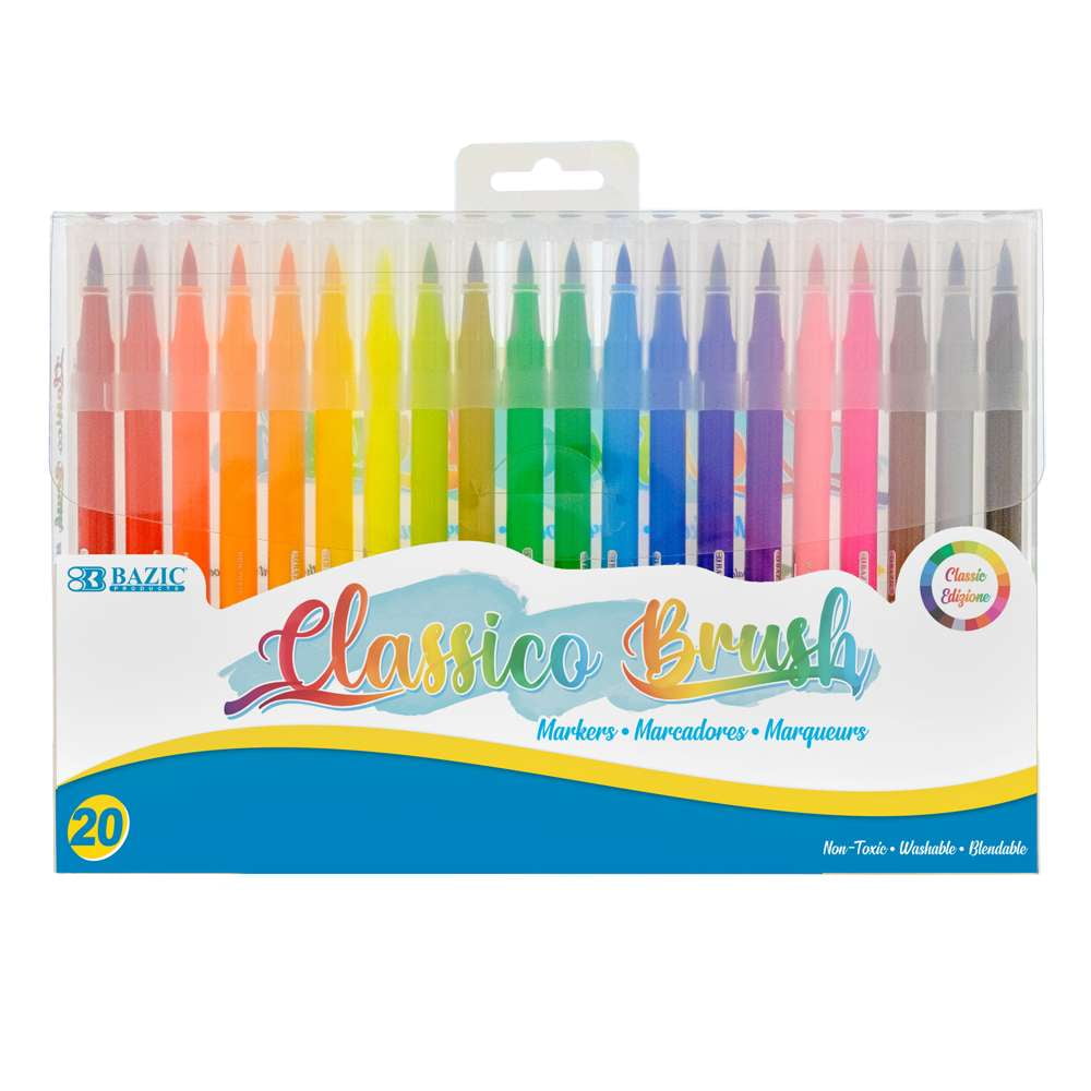 Paint Brush Pens, Kids Paint Brushes, 40 Washable Non-toxic Pens -   Denmark