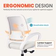 thumbnail image 2 of Silla de oficina NEO CHAIR ergonómica de malla ajustable color marfil, 2 of 8