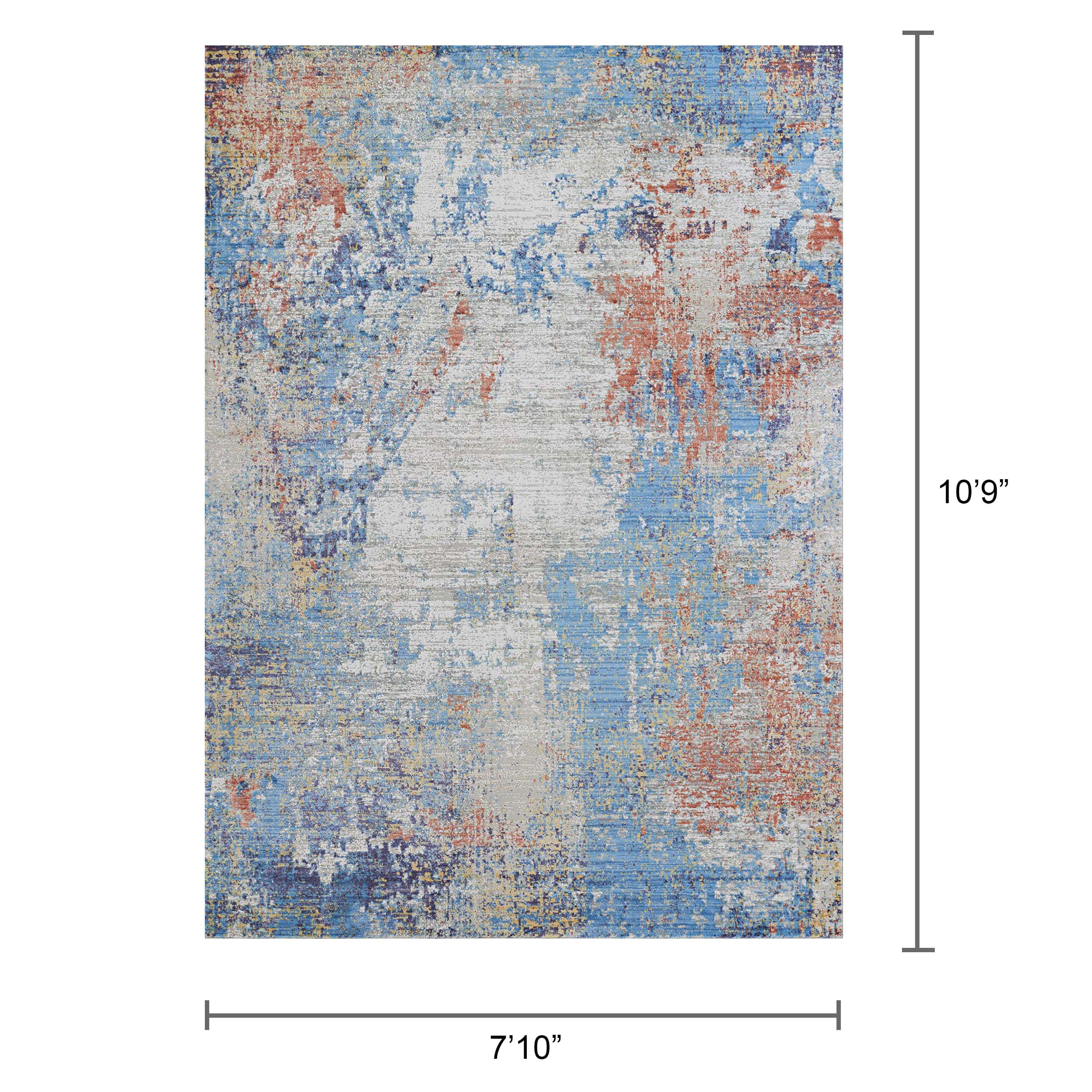 Couristan Vibrata Divergence Multi-Pastels Area Rug