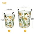thumbnail image 5 of Fotbe Watercolor Bright Sunflowers Laundry Basket with Handles, Waterproof Large Laundry Hamper, Wash Bag for Corner Dorm, Rolling Laundry Basket with Handles-Small, 5 of 8