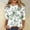 Green, variant on Royisotas 3/4 Sleeve Womens Tops Plus Size Floral Graphic Green Casual Summer Women Shirts Crew Neck Loose Fit Blouse Women's T-Shirts