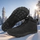 thumbnail image 3 of Botas de nieve descalzas Botas de tobillo minimalistas Felpa térmica antideslizante para hombres y mujeres, 3 of 9