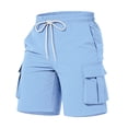 thumbnail image 3 of Jinhomg Boys' Quick Dry Cargo Shorts Kids Elastic Waist Athletic Shorts with Multi-Pockets Lightweight Hiking Summer Beach Shorts 5-13Y, 3 of 7