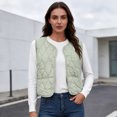 thumbnail image 6 of Edvintorg Women's Fleece Lined Waistcoat Winter Sleeveless Vest Casual Outerwear with Pockets Plus Size Womens Clothing, 6 of 8