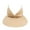 Beige, variant on PMVFHDE Women Solid Color Brimless Sun Hat with Stretchable Band Lightweight Visor for Warm Weather Recreation and Outdoor Sports Beige
