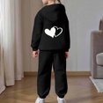 thumbnail image 4 of MEZZALL Outfit Sets Kids Fashion Cozy Long Sleeve Hoodie Sweatshirt And Matching Pants Girls Playful Printed Leisure Versatile Clothes Sets, 4 of 6