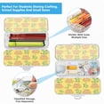 thumbnail image 5 of Plastic Pencil Box Large Capacity Pencil Boxes Clear Boxes with Snap-Tight Lid Stylish Office Supplies Storage Organizer Box Capybara and Green Leaves, 5 of 7