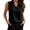 Black, variant on Wang6 Womens Satin Plus Size Tank Tops Elegant Sleeveless V Neck T Shirts Summer Solid Loose Fit Shirts Tops Beige XXL