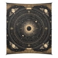thumbnail image 2 of Portable Beach Tent Sun Shelter With Ground Pegs Water And Wind Resistant Sun Shade Canopy Angle Adjustable Black & Gold Celestial Map, 2 of 7