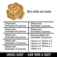 thumbnail image 2 of Rose Flower Solid Wood Mini Charms Shapes DIY Craft Jewelry - No Hole - Various Sizes (16pcs), 2 of 7