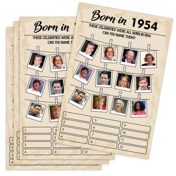 Timeless Celebration Game Pack: 30 Fun Cards for 70th Birthday Parties, Featuring Nostalgic 1964 Themes and Engaging Activities for Adults to Enjoy Together