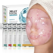 BRÜUN Peel-Off Jelly Mask Premium Modeling "Rubber Mask" Spa Set - 10 Treatments (24k Gold, Lavender, Kiwi, Peppermint, Egyptian Rose, Matcha, Chamomile, Tea tree, Jazmine)