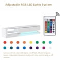 thumbnail image 6 of Aukfa LED TV Stand for TVs up to 75" - TV Cabinet with Storage - White, 6 of 7