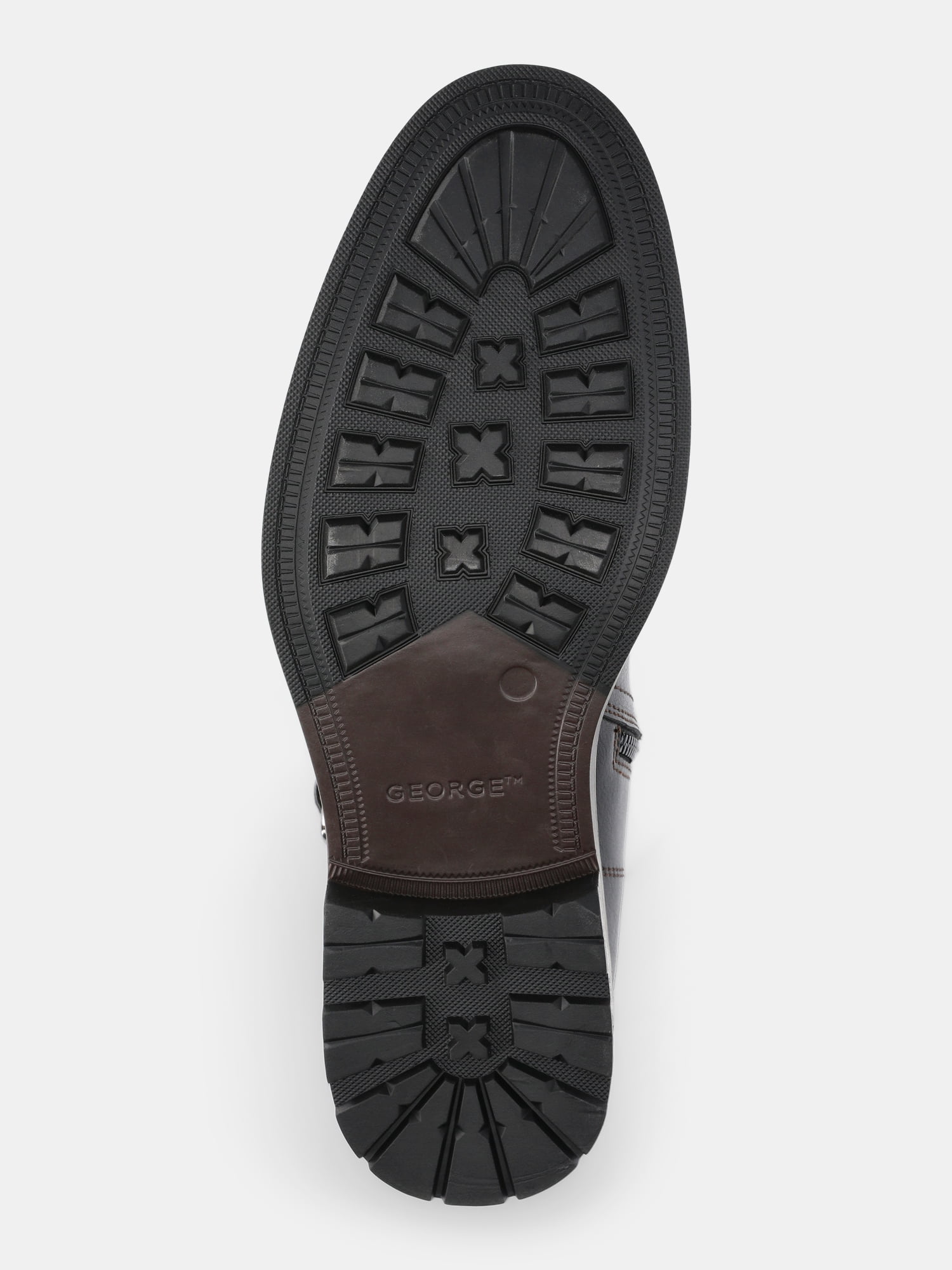 George Men's Faux Leather Buckle Boots
