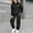 10-Black, variant on Kids Sweatsuit,2 Piece Long Sleeve Blue Basic Hoodie and Jogger Pants Warm Fall Winter Clothes Girls Size 4-5 Years Clothes