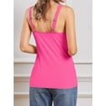 thumbnail image 5 of Charmo Womens's Cotton Tank Tops Built in Removable Padded Bra Camisole Adjustable Wider Straps Cami Shirts,S-3XL, 5 of 6