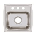 thumbnail image 2 of 15X15 3H BAR SINK *LUSTER SS, 2 of 2