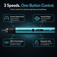 thumbnail image 5 of Wiher Electric Engraving Pen with 37 Bits, USB Rechargeable Cordless Etching Engraving Tool, Portable DIY Rotary Engraver for Jewelry Wood Glass Stone Carving(Blue), 5 of 7