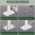 thumbnail image 5 of Handrails for Outdoor Steps, Single Post Wrought Iron Handrail Fits 1 or 2 Steps Outdoor Stair Railing, Transitional Porch Railings for Concrete Steps or Wooden Stairs with Base, 5 of 5
