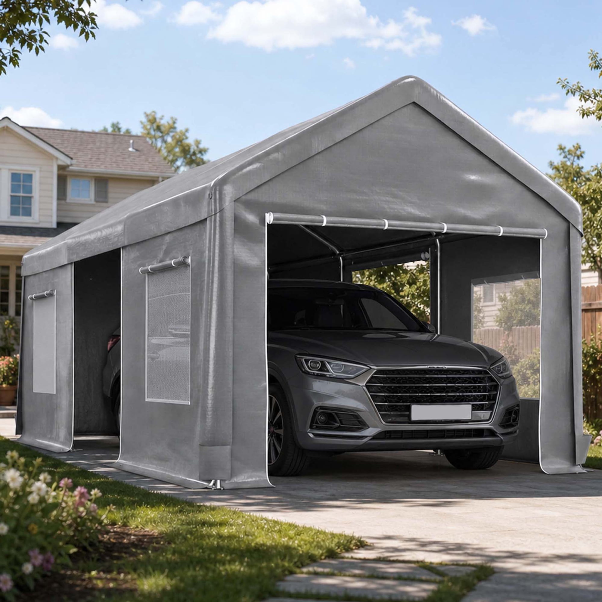 Lzbeitem Heavy-Duty Carport