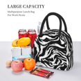 thumbnail image 5 of Balery Leopard And Zebra 2 Pattern Lunch Bag Women, Lunch Box, Lunch Bag, Small Leakproof Lunch Tote Large Capacity Reusable Insulated Cooler Lunch Container-One Size, 5 of 6