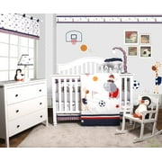 OptimaBaby Animal Sports Festival 6 Piece Baby Boy Nursery Crib Bedding Set