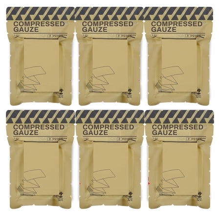 RHINO RESCUE Sterile Compressed Gauze, 4.5" x 4.1 yd, 6 Pack, First Aid Wound Care Bandage