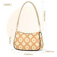 thumbnail image 3 of FORMRS Womens Shoulder Bag with Chain Strap Clutch Purse Cute Tote Handbag, Orange Circle, 3 of 7